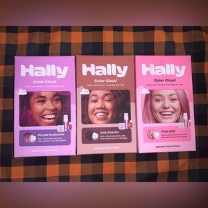 Hally Color Cloud Demi-Permanent Foaming Hair Dye Bundle Of 3!